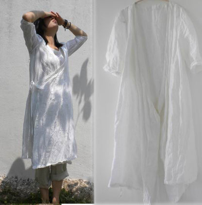 edoa ramie kimono blouse