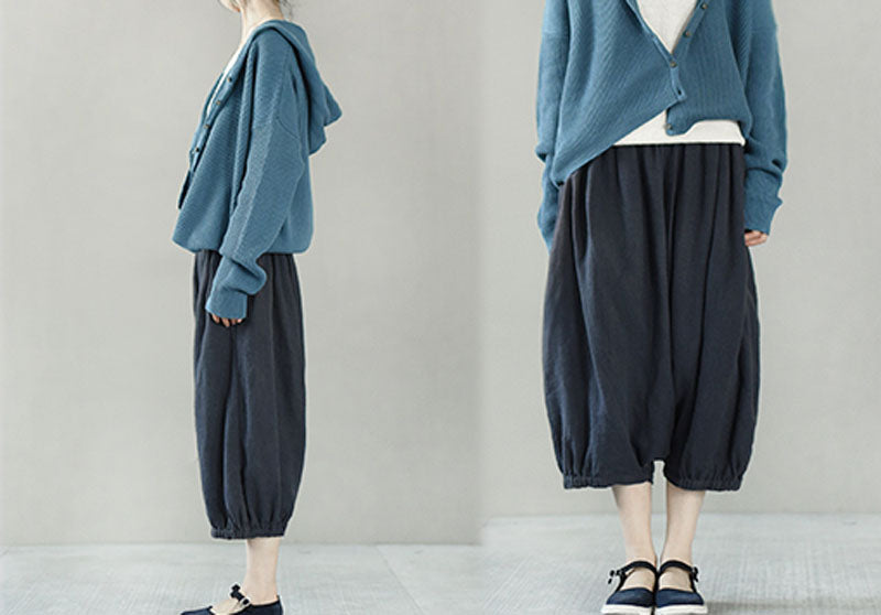 edoa Twill Ramie Harem Pants