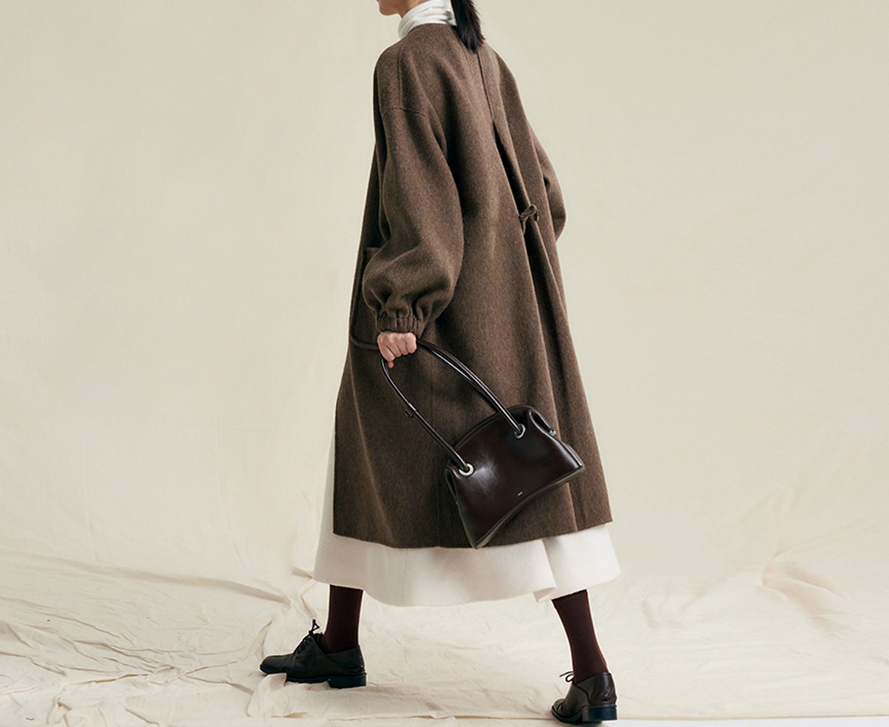 edoa Premium Double Faced Alpaca Coat 