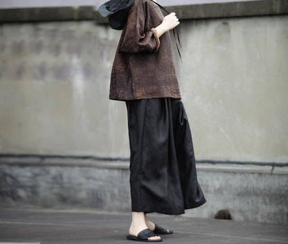 edoa Distressed Mud Silk Shirt 