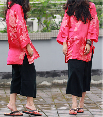 Silk Cotton Blend Modified Chinese Jacket ja0055 158