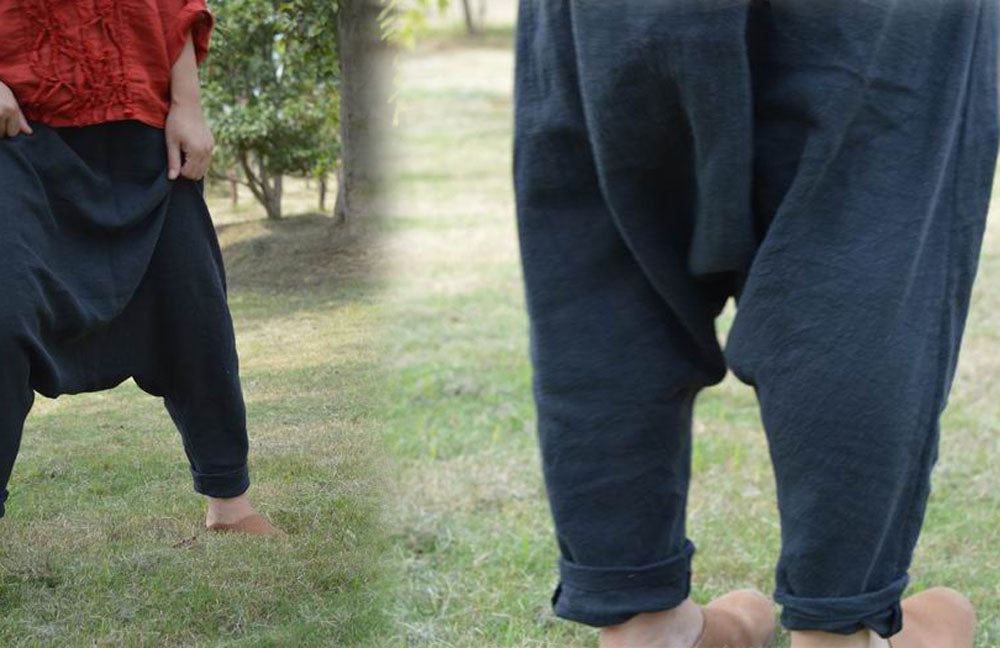 Ramie Cotton blend Drop Crotch Yoga Pants pa0106 231