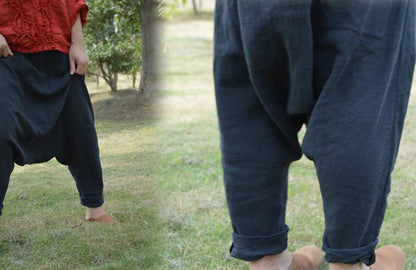 Ramie Cotton blend Drop Crotch Yoga Pants pa0106 231