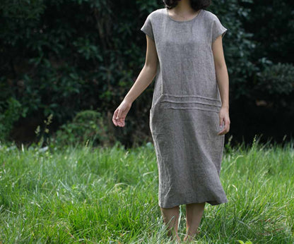 edoa A line Chambray Dress