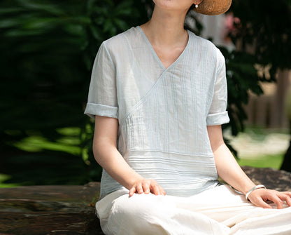 High Counted Ramie Shirt to0136 E035