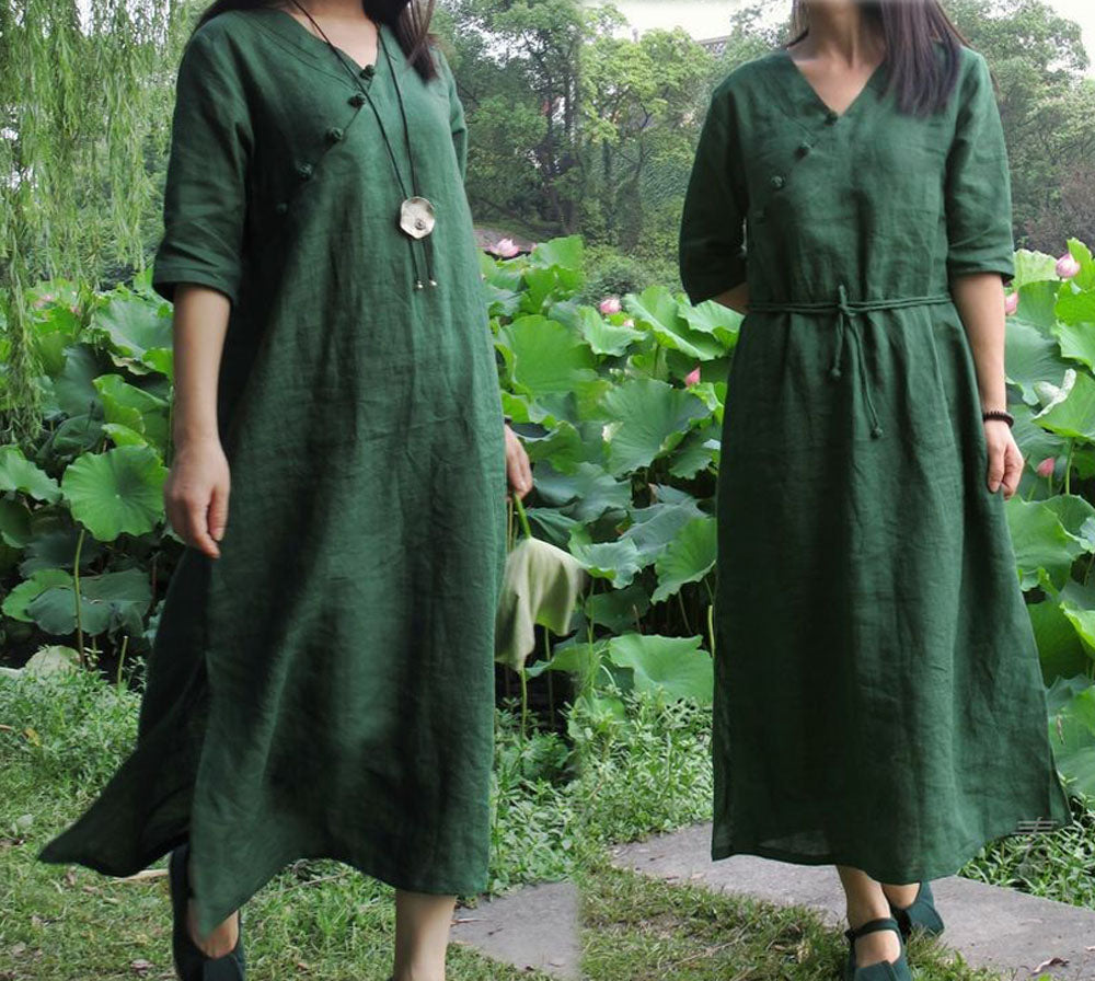 edoa Modified Linen Dress