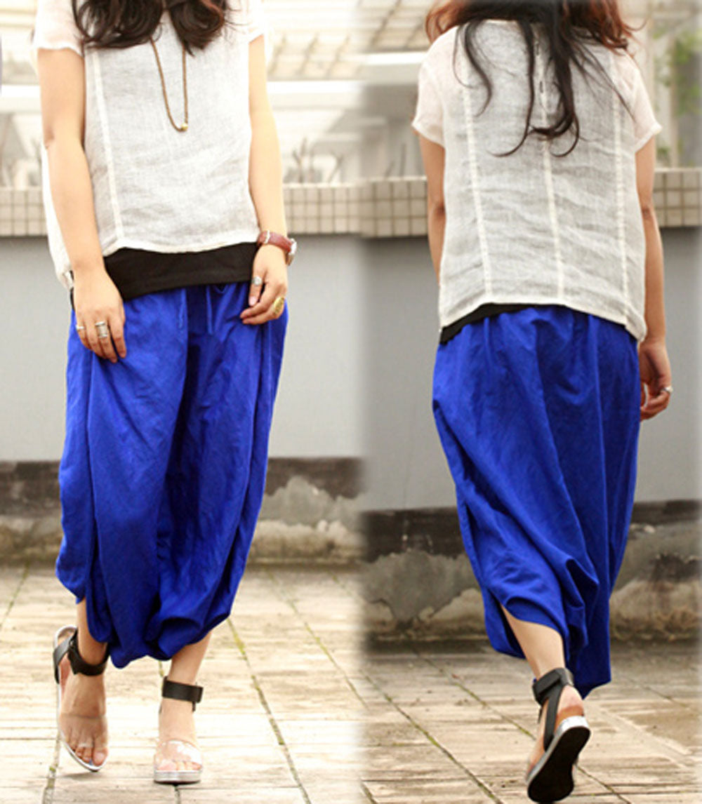 edoa Textured Linen Short Sleeve Blouse