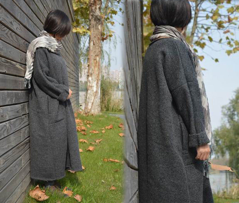 edoa Knit Wool Supersized Dress 