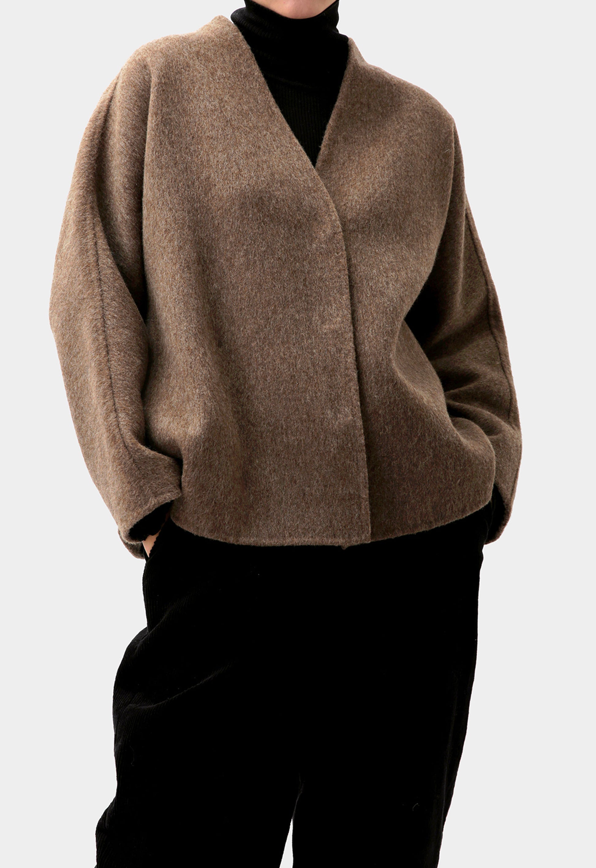 edoa  Double-faced Wool Alpaca Jacket