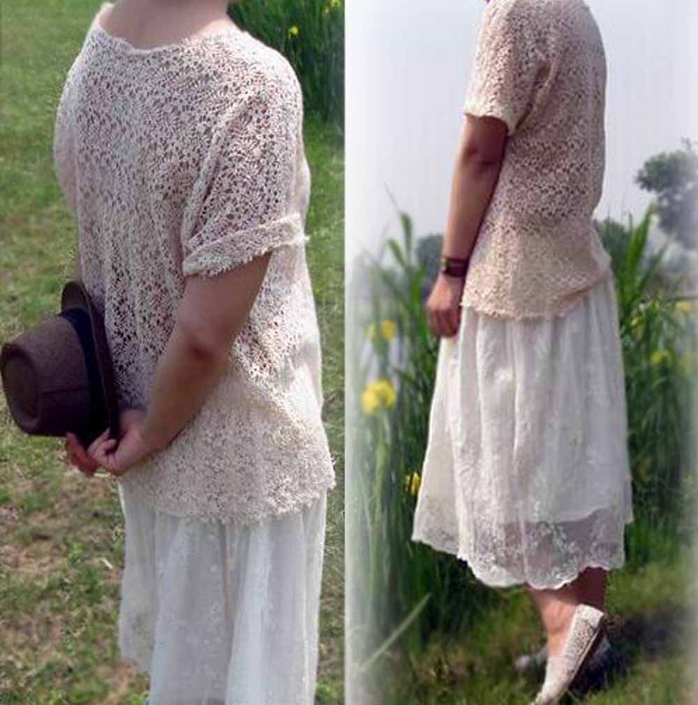 edoa Cotton Lace Blouse