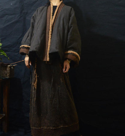 Mud Tussah Silk Goose Down Jacket ja0041 A453