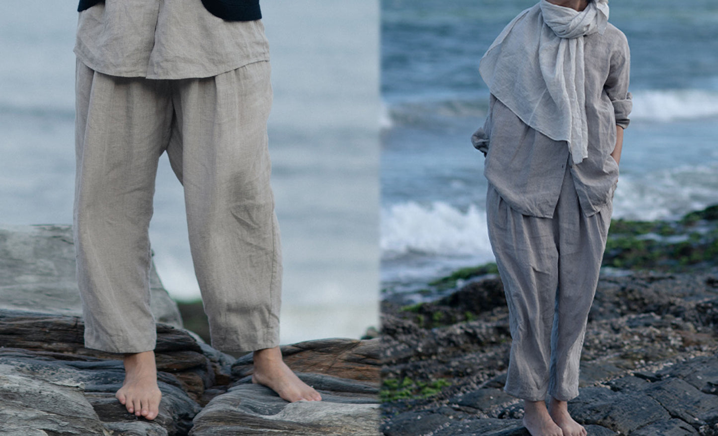 edoa Relaxed Flax Linen Pants