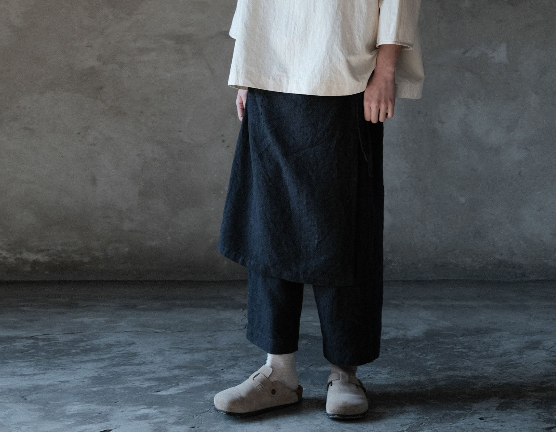 edoa Linen Apron Pants 