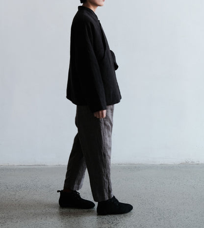 edoa Washed Linen Cotton Padding Jacket
