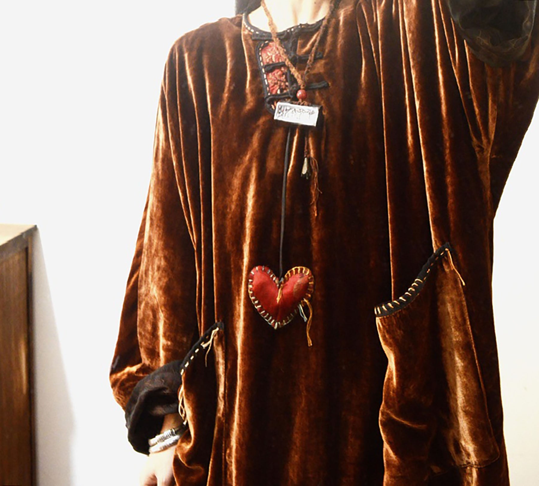 edoa Dioscrea Dyed Silk Velvet Winter Gown