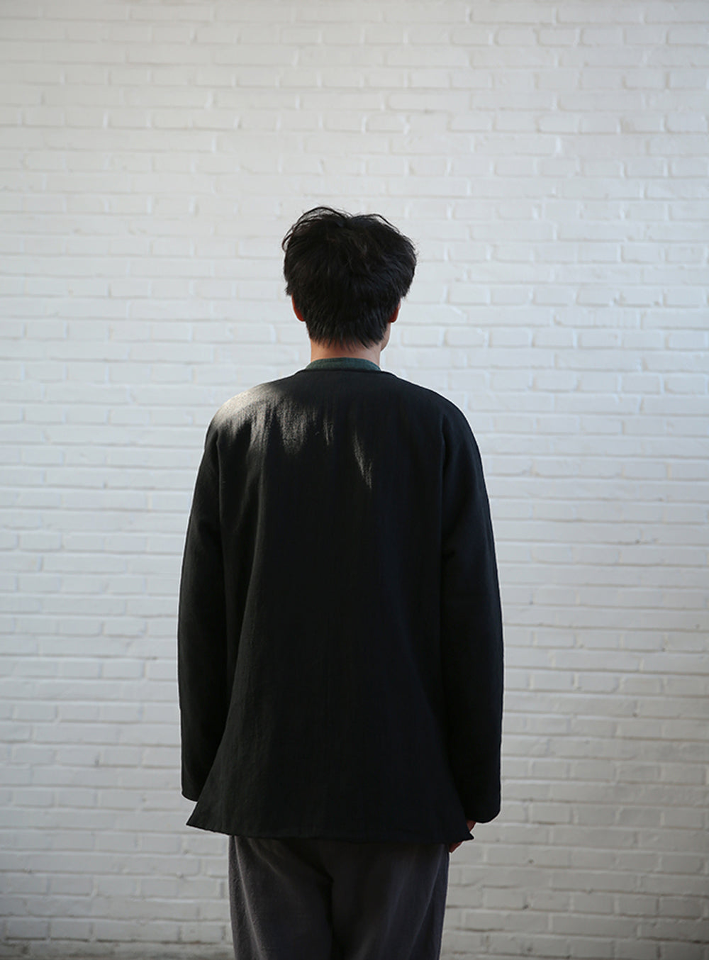 edoa Collarless Blend Padded Tang Suit