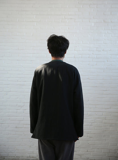 edoa Collarless Blend Padded Tang Suit