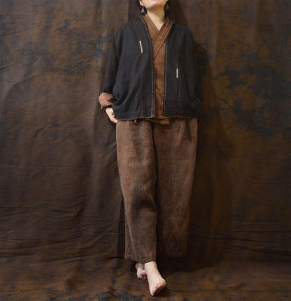 edoa Reversible Mud Silk Cardigan