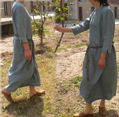 edoa Heavy Weight Linen Dress