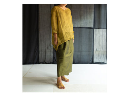 edoa High Counted Ramie Tunic
