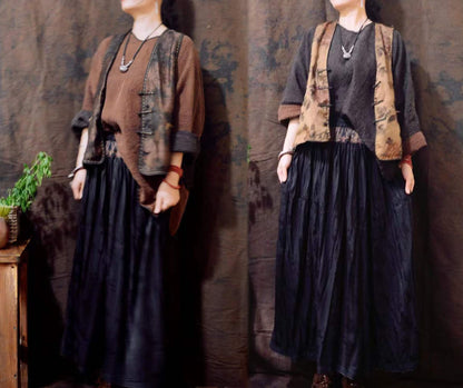 edoa Reversible Mud Silk Cloque Top