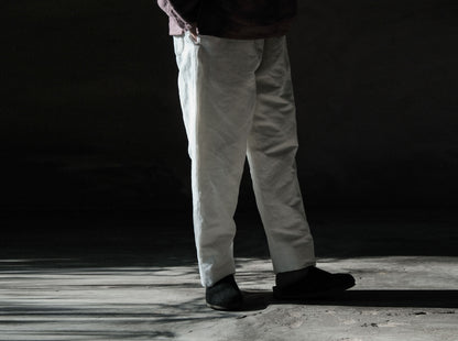 edoa White Hemp Padded Pants