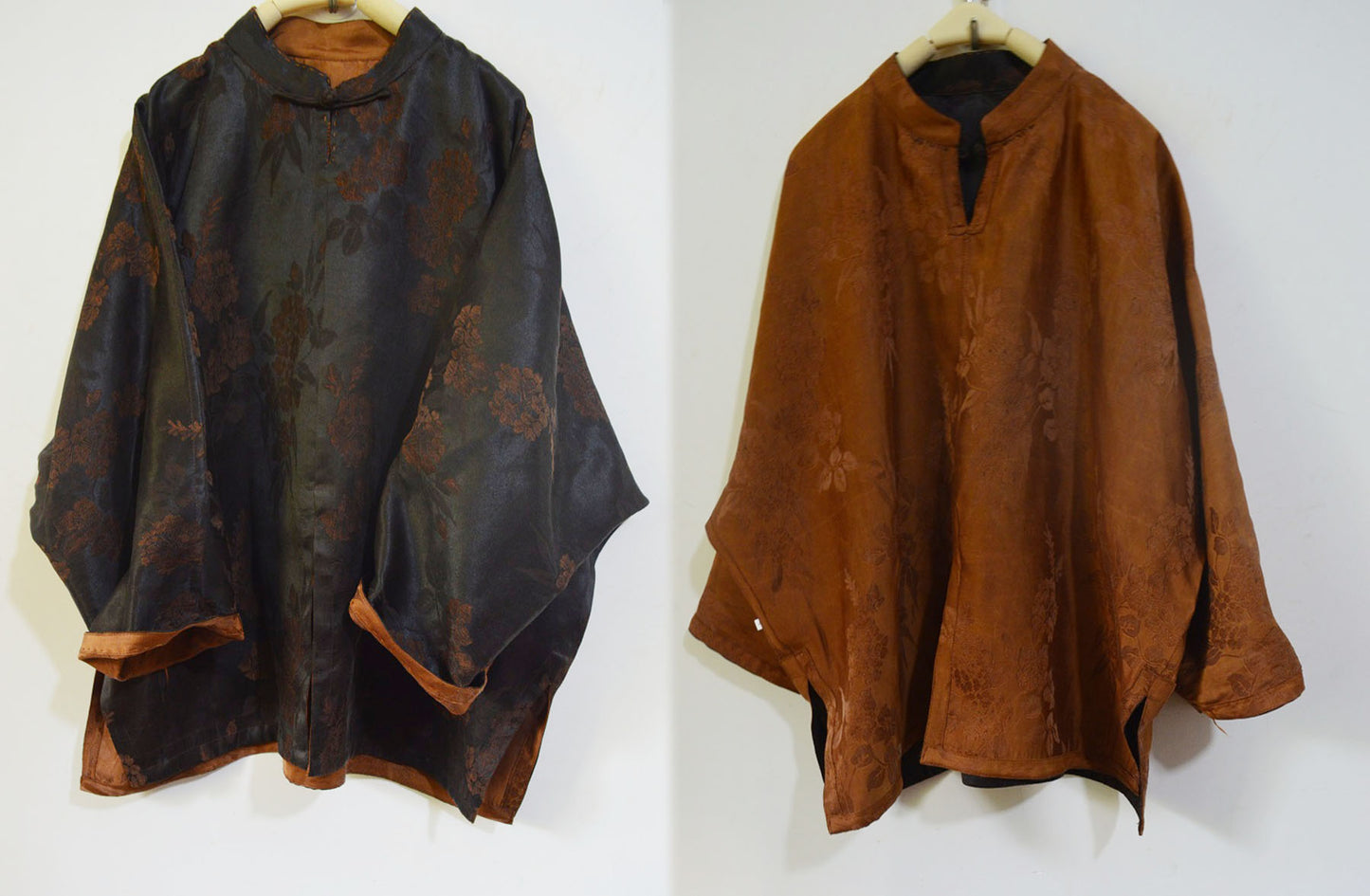 Reversible Mud Silk Chinese Pullover Top to0256 A996