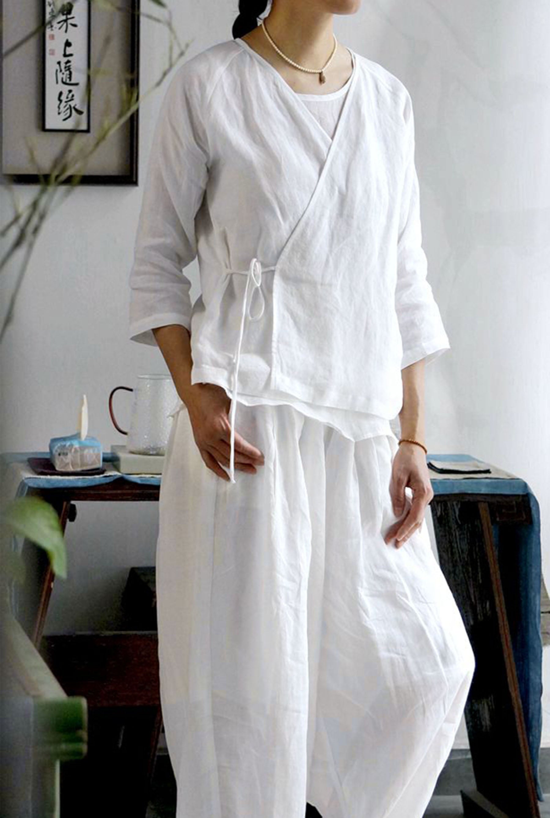 edoa Linen Meditation Clothes