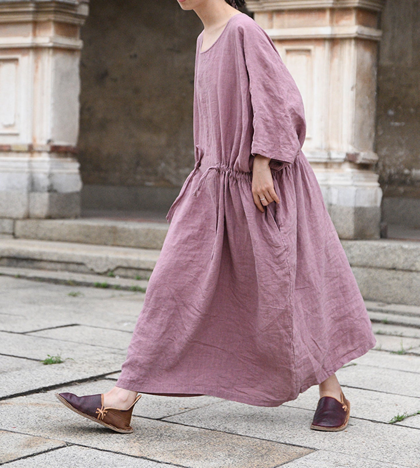 edoa Oversized Linen Tunic