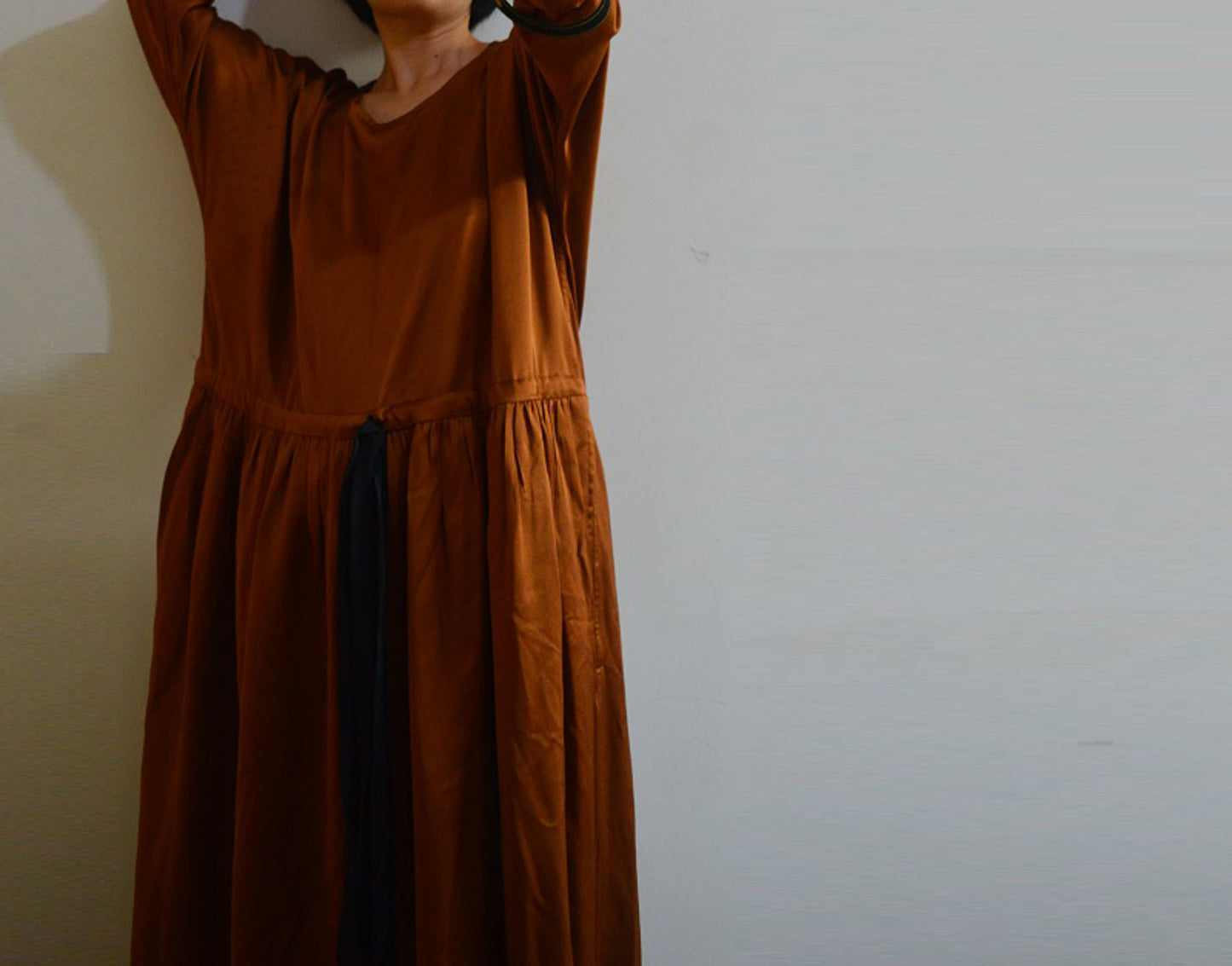 Heavy Weight Mulberry Silk Long Dress dr0156 A194