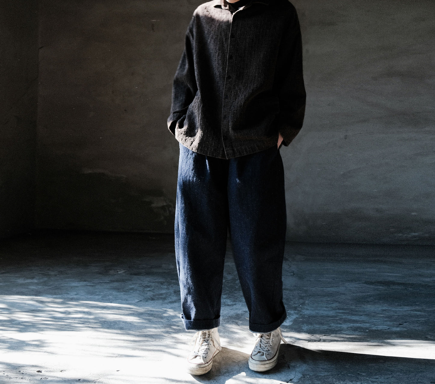 edoa Mud Tussah Silk jacquard Shirt