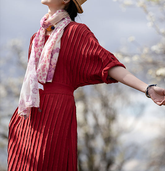 edoa Hand-pintucked Linen Dress
