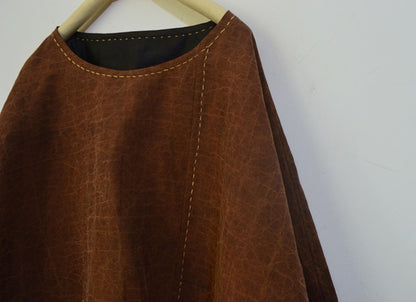 Reversible Cracked Mud Silk Tunic Top to0181 A538