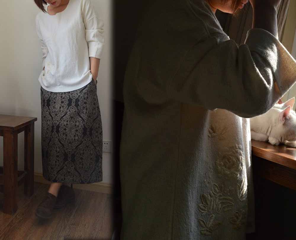 Japanese Boiled Wool Knit Top to0264 543