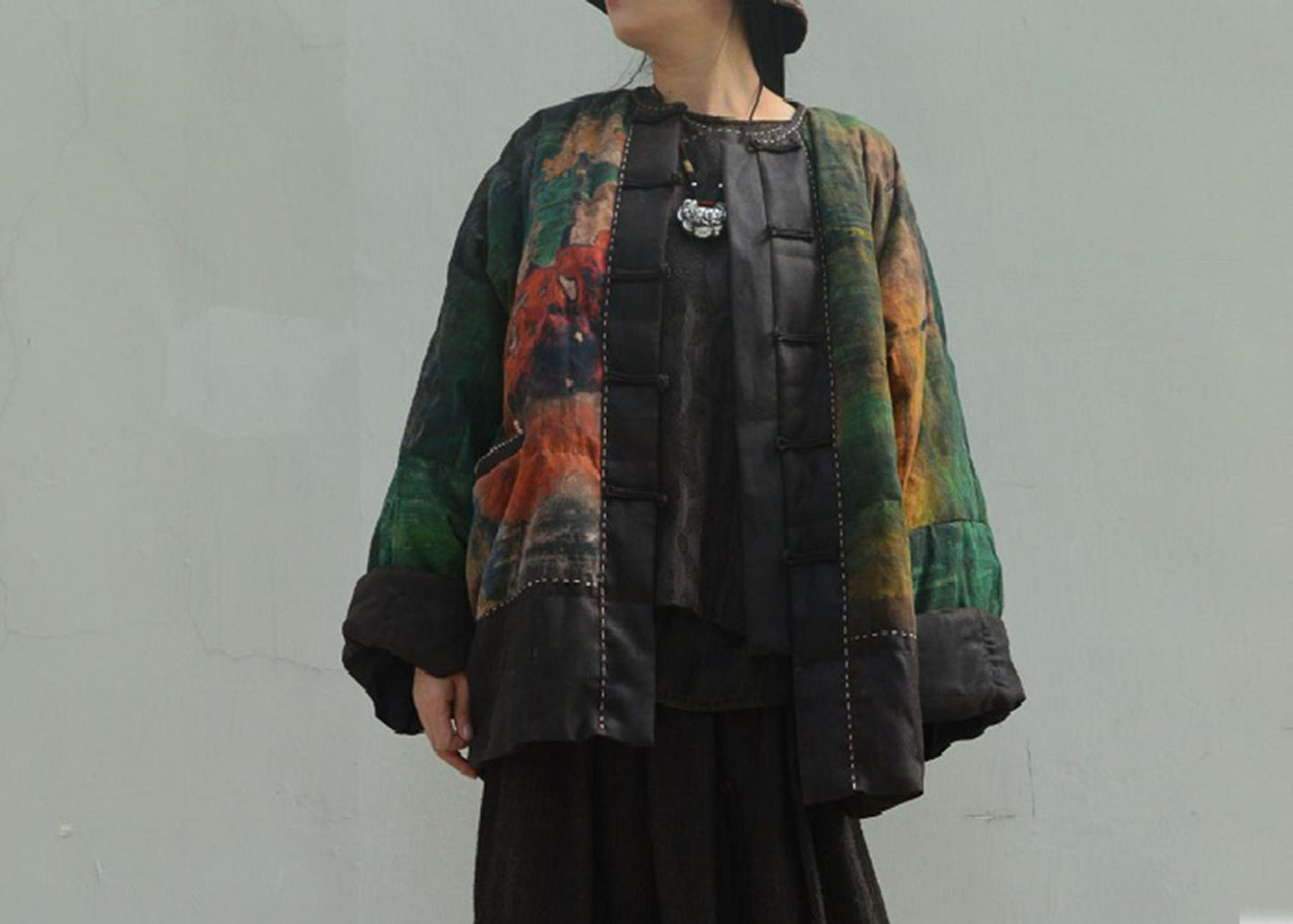 edoa Mud Silk Spin Goose Down Coat