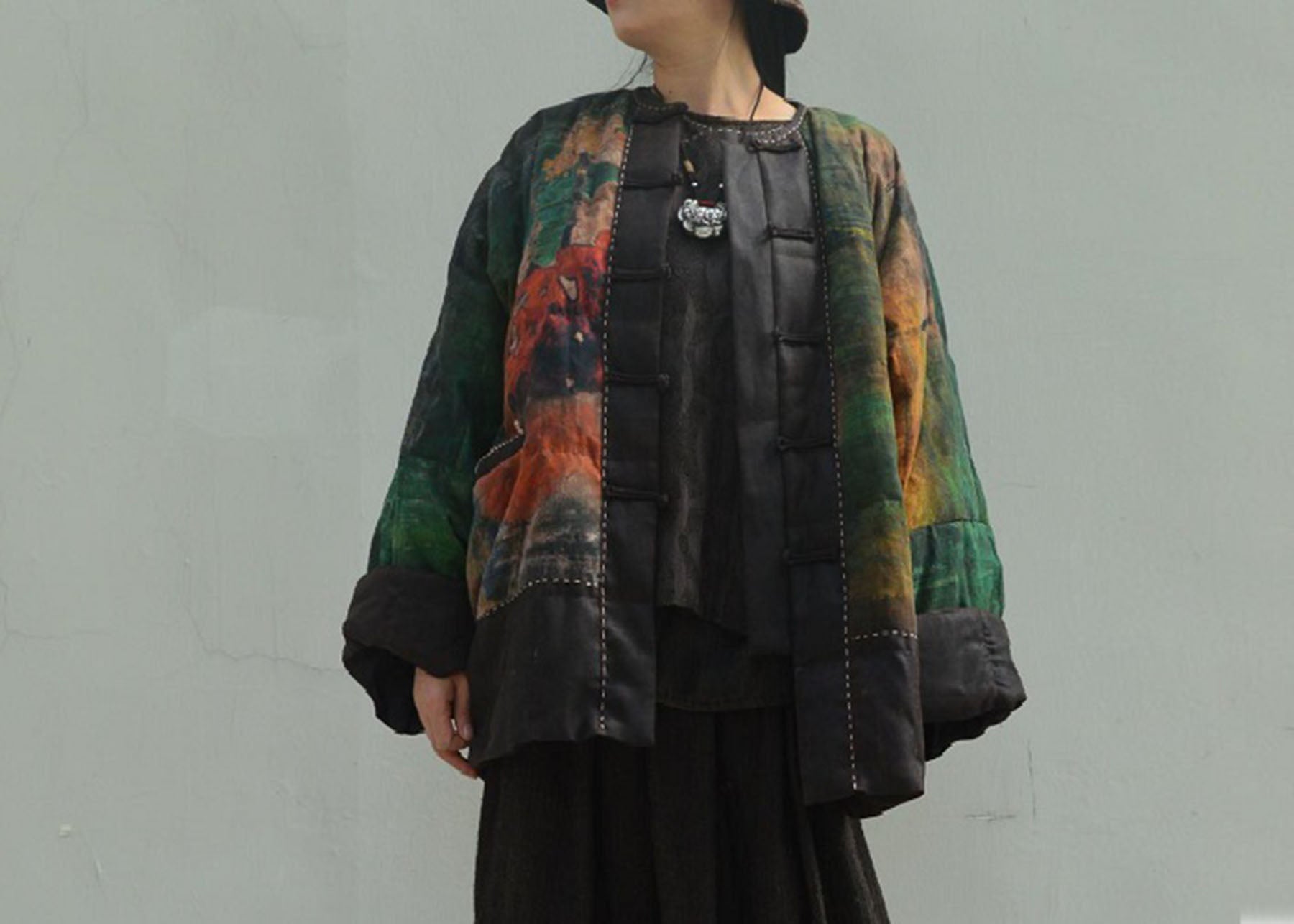 edoa Mud Silk Spin Goose Down Coat