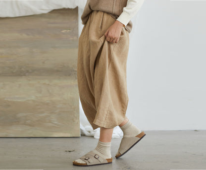 edoa Loose Drop Crotch Harem Pants