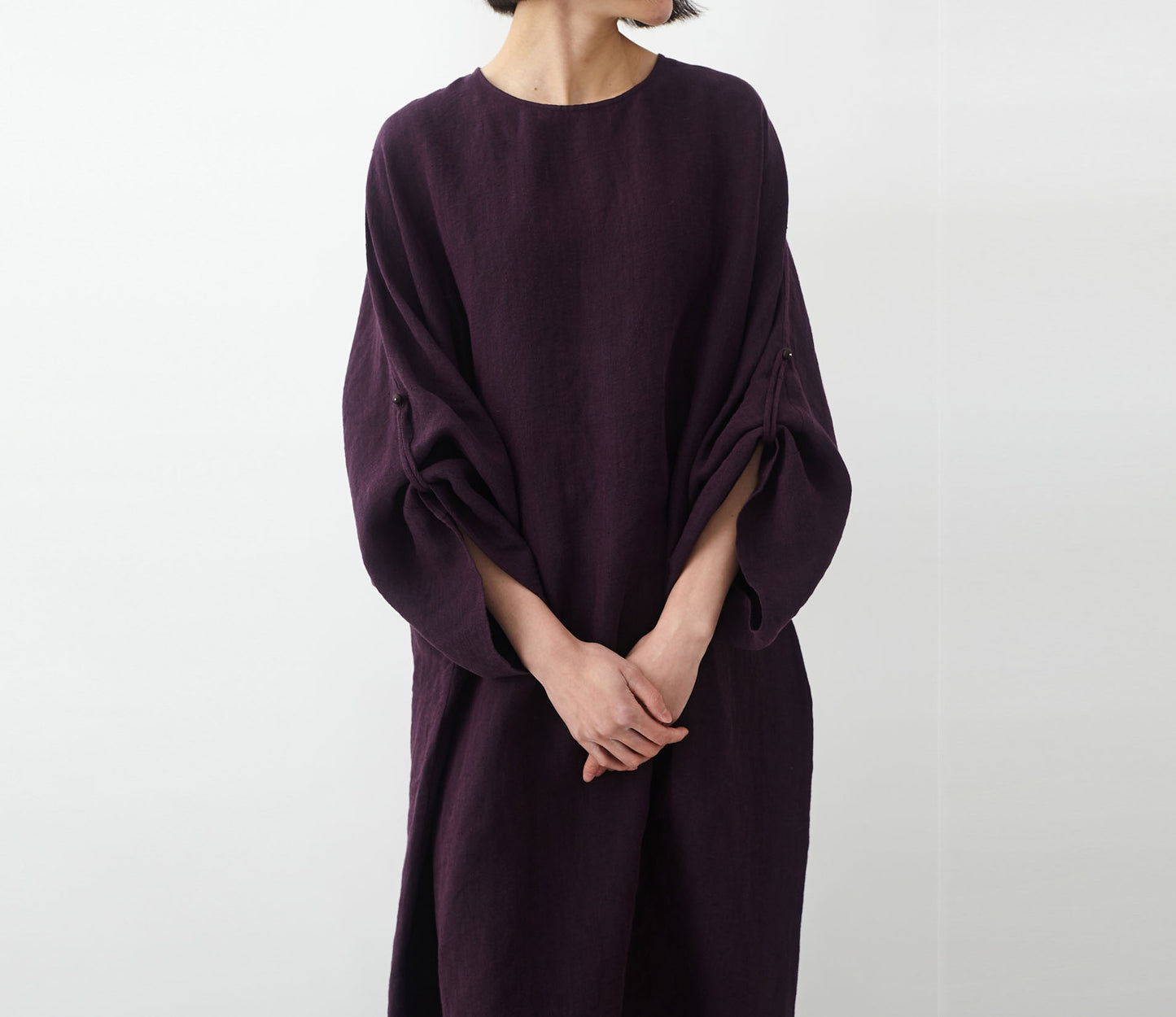 edoa Minimalist Oversized Linen Tunic Dress 