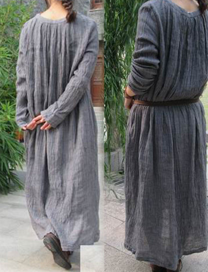 edoa Textured Crinkled linen Dress