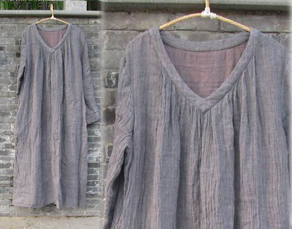 edoa Textured Crinkled linen Dress