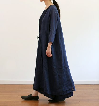 edoa Super Light Ramie Kimono Blouse Jacket (Including Inner Dress)