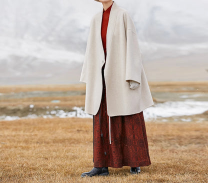 edoa Double Faced Wool Hanfu Coat