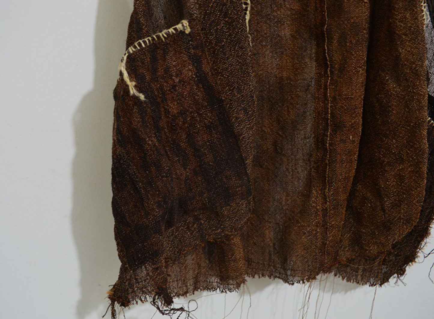 Loose Fitting Plant Dyed Hand Woven Linen Vest to0026 A857