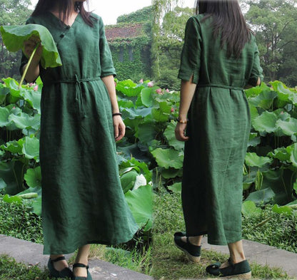 edoa Modified Linen Dress