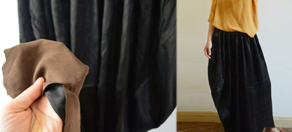 Reversible Mud Silk Charmeuse Asymmetric Skirt sk0043 A177