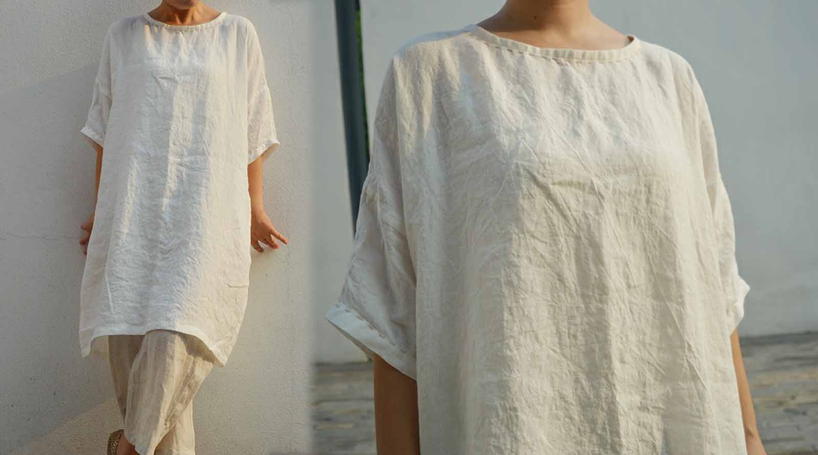 edoa Washed Linen Tunic 