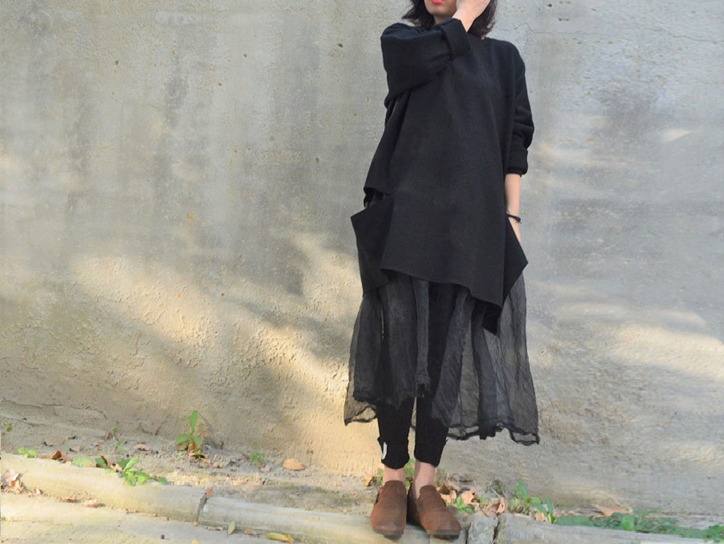 edoa Wool Cut-out Tunic