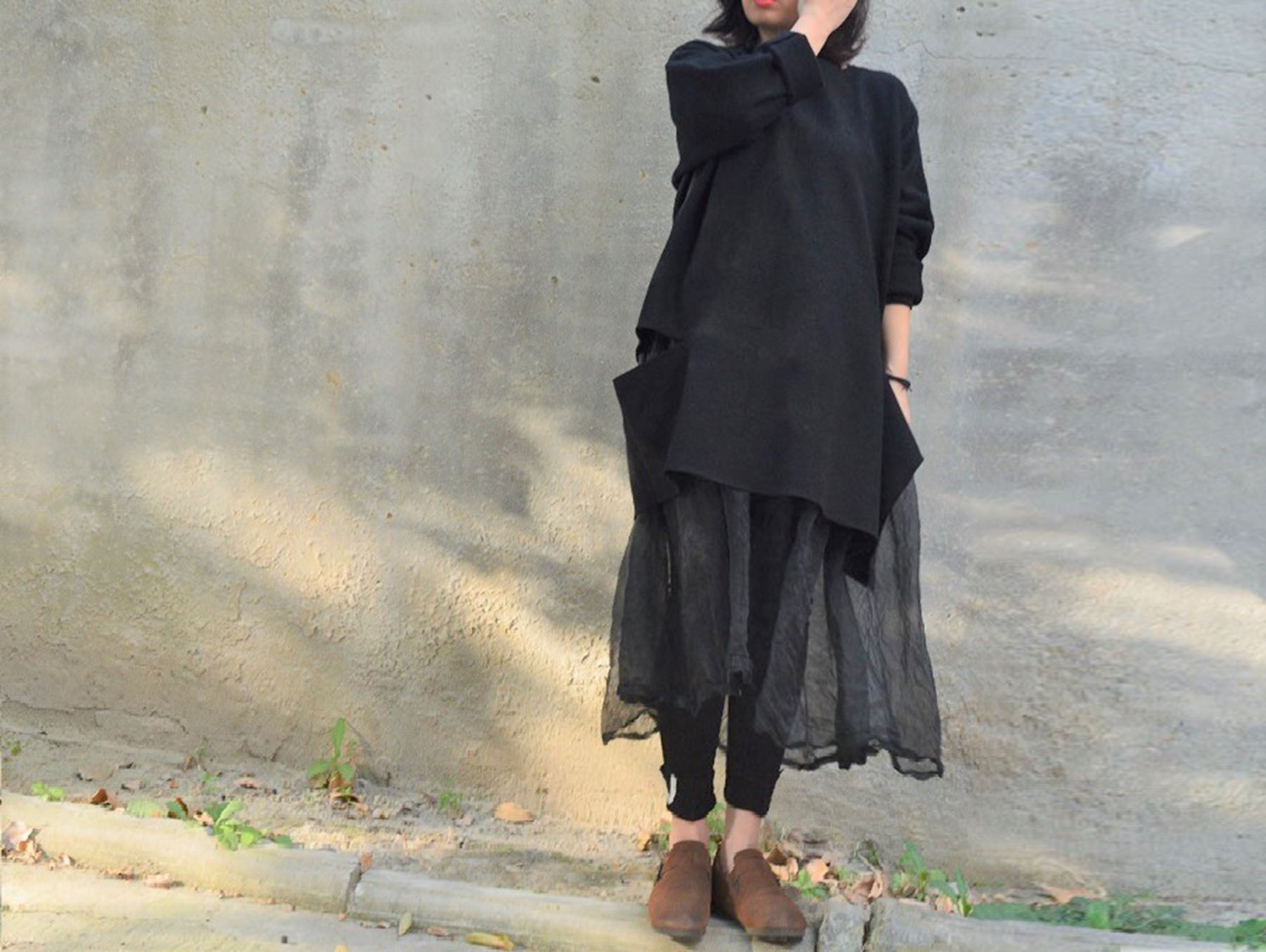 edoa Wool Cut-out Tunic