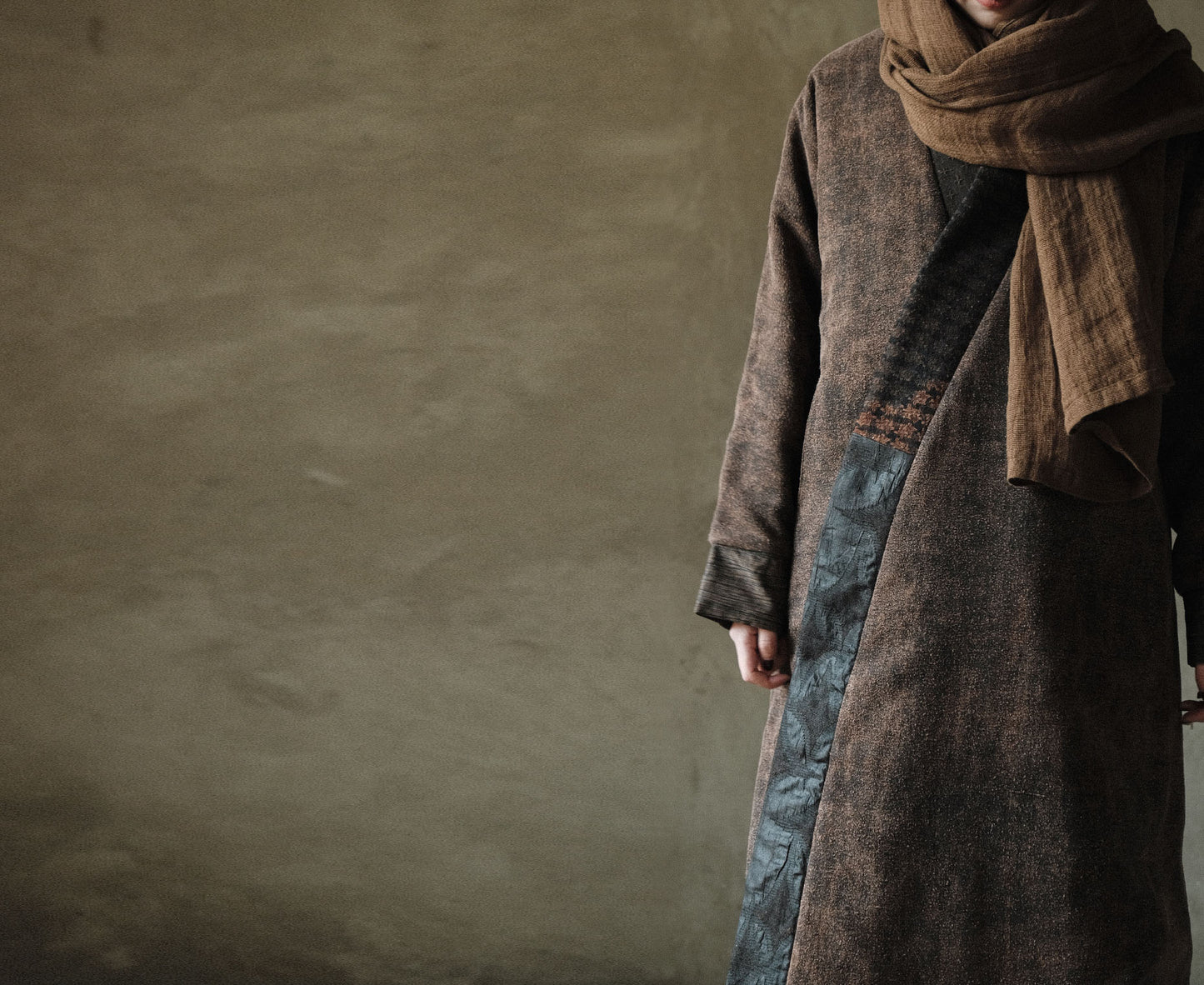 edoa Mud Tussah Silk Padded Hanfu Coat