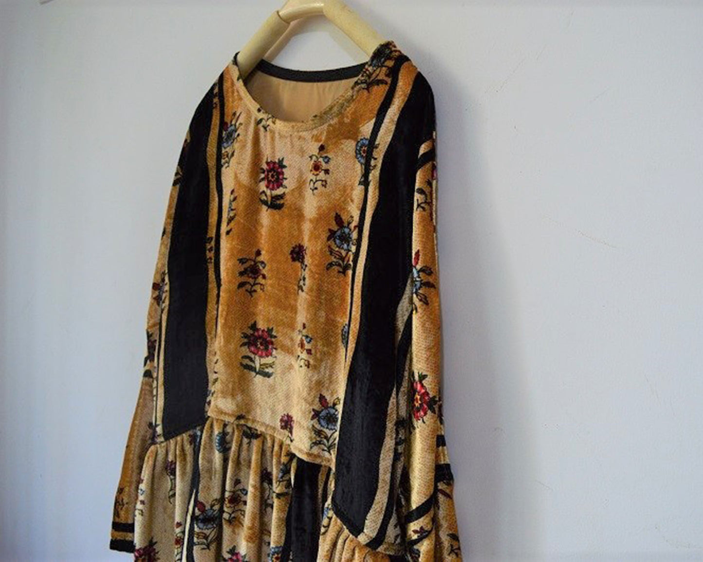 Silk Cotton Blend Velvet Dress dr0205 A436